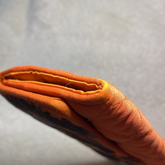 SOLD Hand-Painted Tiger’s Eye Quilted Wallet ‘Staring Contest’ - Picture 9 of 15